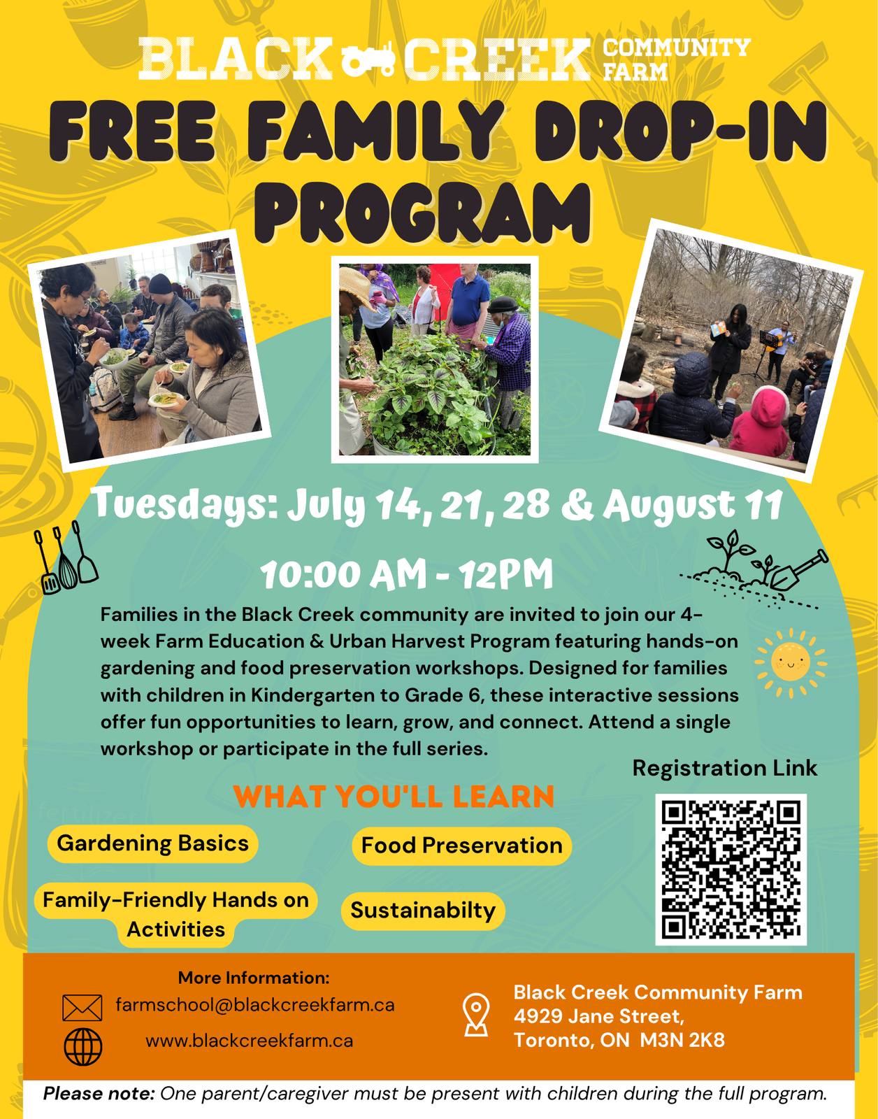 BCCF Family Summer Drop-in Program